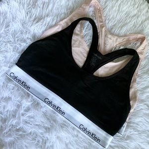 Calvin Klein Modern Cotton Logo Bralette Set
